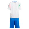 Virallinen Fanipaita + Shortsit Italia Vieraspelipaita Euro 2024 - Lasten